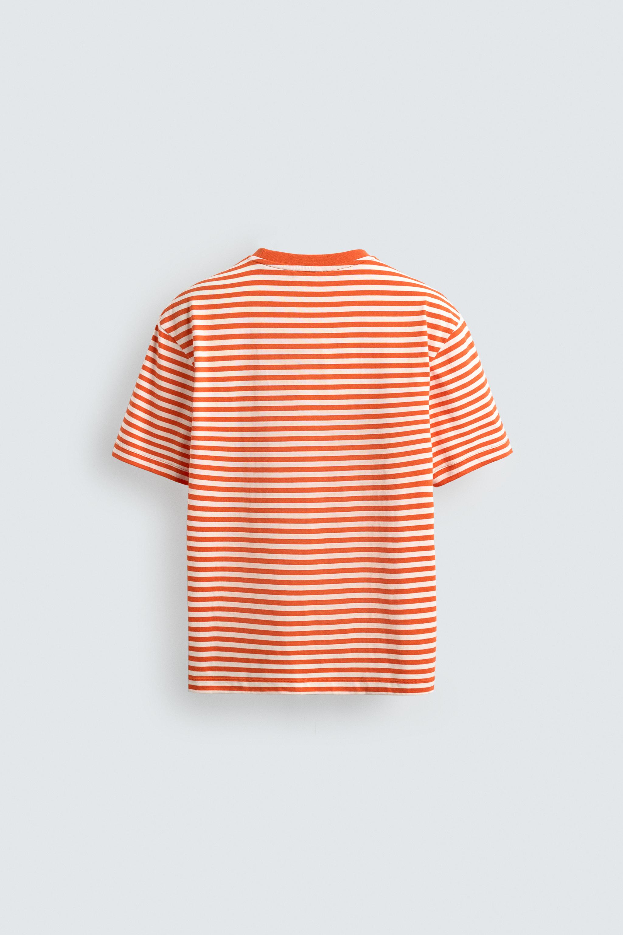 REGULAR FIT STRIPED JACQUARD T-SHIRT